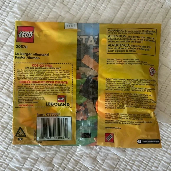 Lego 30578 German Shepherd New Sealed Polybag - Picture 2 of 2